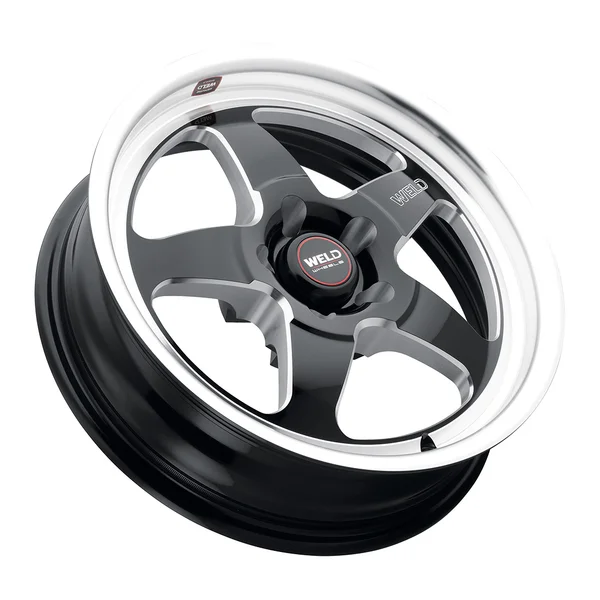 Weld Racing S155 Ventura Drag 18x5 / 5x120 BP / ET-23 / 2.1in BS / 78.1 CB Wheel - Gloss Black Milled - Image 3
