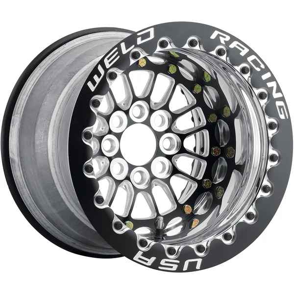 Weld Racing Tuner Import 15x7 / 4x100 BP / ET25 / 5in BS Wheel - Black Single Beadlock