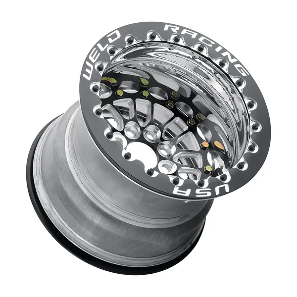 Weld Racing Tuner Import 15x7 / 4x100 BP / ET25 / 5in BS Wheel - Black Single Beadlock - Image 3